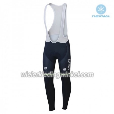 Fietsbroek Lang met Bretels 2018 Bahrain-Merida N001 Winter Thermal Fleece